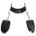 ZADO - collare in pelle con manette - nero