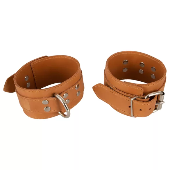 ZADO - manette in pelle (marrone)