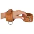 ZADO - manette in pelle (marrone)