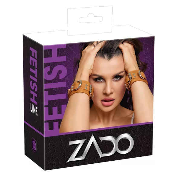 ZADO - manette in pelle (marrone)