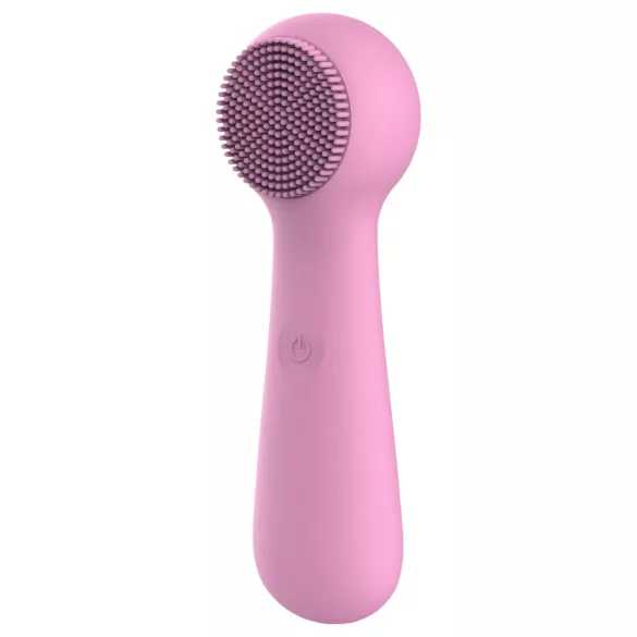 FaceClean - dispositivo per massaggio facciale senza fili, impermeabile (rosa)