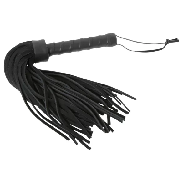 ZADO - frusta corta e spessa in pelle nera