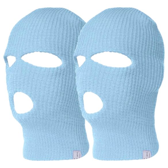 Balaclava - maschera a maglia 3 fori bocca - blu