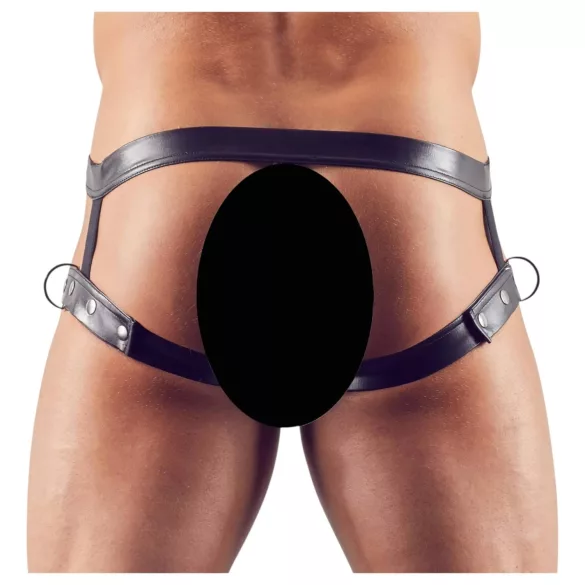 Svenjoyment - harness uomo con anello pene - nero M/L