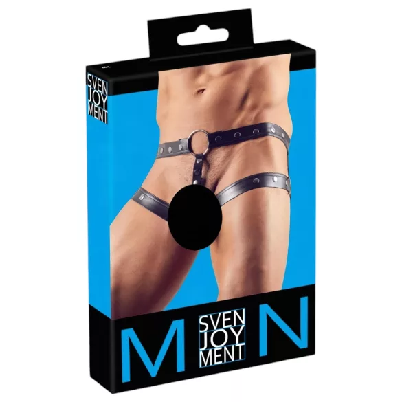 Svenjoyment - harness uomo con anello pene - nero M/L