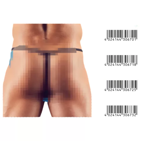 Minitanga uomo - slip sexy - nero - XL