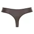 Svenjoyment - tanga uomo lucido con strass e zip - nero