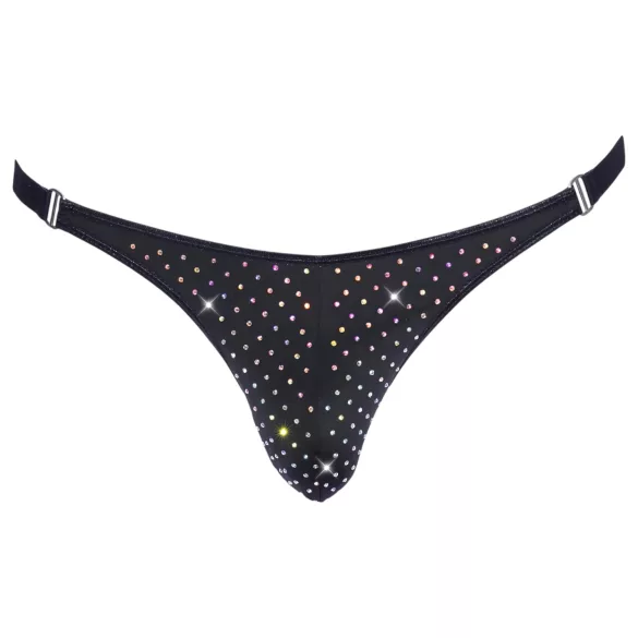 Svenjoyment - slip uomo con strass - nero