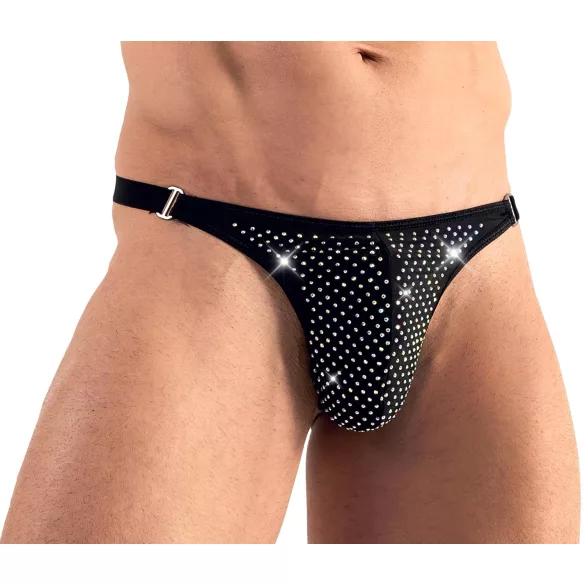 Svenjoyment - slip uomo con strass - nero - M