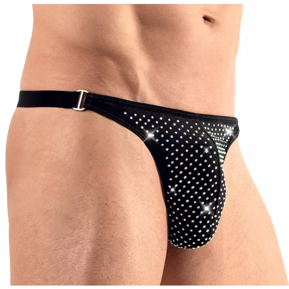 Svenjoyment - slip uomo con strass - nero - M