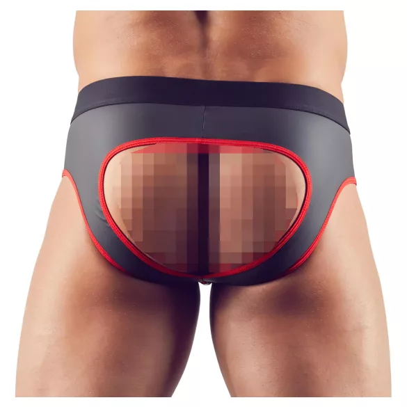 Svenjoyment - slip jock aperto - nero - XL