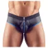 Svenjoyment - slip jockstrap aperto - nero/blu