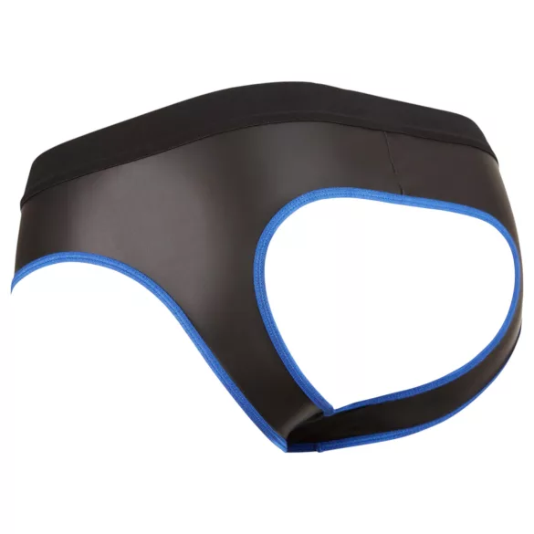 Svenjoyment - slip jockstrap aperto - nero/blu