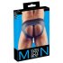 Svenjoyment - Slip jock aperto (nero-blu) - M