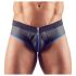 Svenjoyment - Slip jock aperto (nero-blu) - M