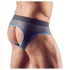 Svenjoyment - slip jockstrap aperto - nero/blu - L