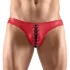 Svenjoyment - slip uomo nero con lacci - rosso - M