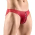 Svenjoyment - slip uomo nero con lacci - rosso - M