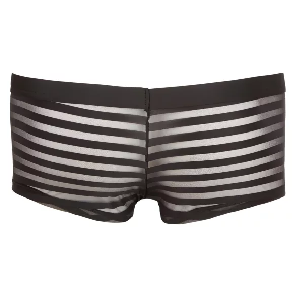 Boxer trasparente a righe - nero - XL