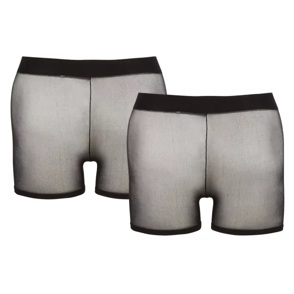 Svenjoyment - Set di boxer trasparenti neri a 2 pezzi (S-L)