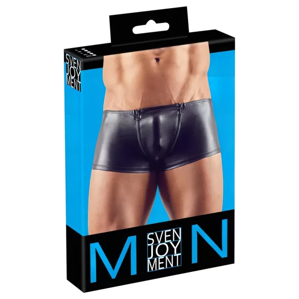 Svenjoyment - boxer uomo con zip - nero