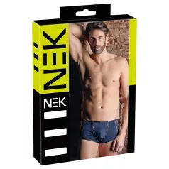   NEK - boxer uomo trasparente con lacci - inserto rete nera - blu