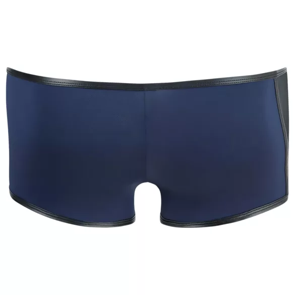 NEK - boxer uomo trasparente con lacci - inserto rete nera - blu