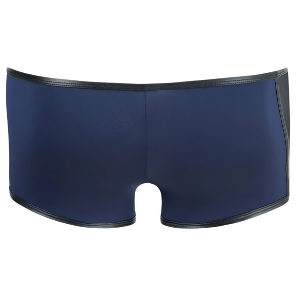NEK - boxer uomo trasparente con lacci - inserto rete nera - blu - M
