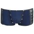 NEK - boxer uomo trasparente con lacci - inserto rete nera - blu - M