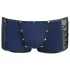 NEK - boxer uomo trasparente con lacci - inserto rete nera - blu - L
