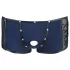 NEK - boxer uomo trasparente con lacci - inserto rete nera - blu - L
