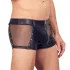 Svenjoyment - boxer da uomo lucido con cerniera (nero) - L