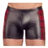 NEK - boxer uomo con inserti laterali rossi e zip - nero - M