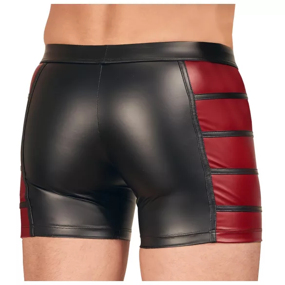 NEK - boxer uomo con inserti laterali rossi e zip - nero - M