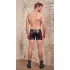 NEK - boxer uomo con inserti laterali rossi e zip - nero - XL
