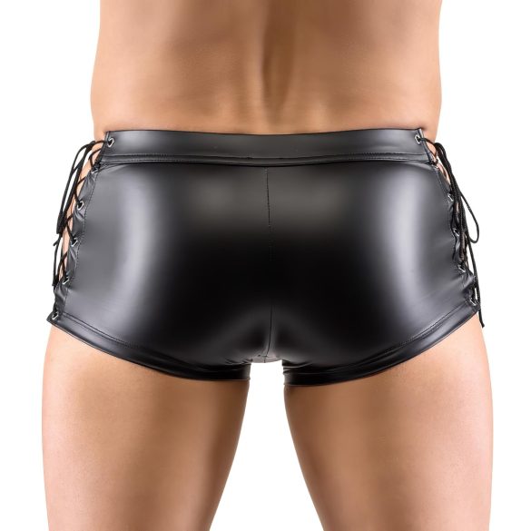 Svenjoyment - boxer uomo opaco con lacci laterali - nero - L