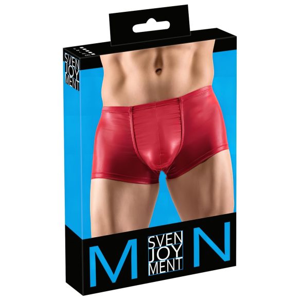 Svenjoyment - boxer push-up uomo - effetto lucido - rosso - M