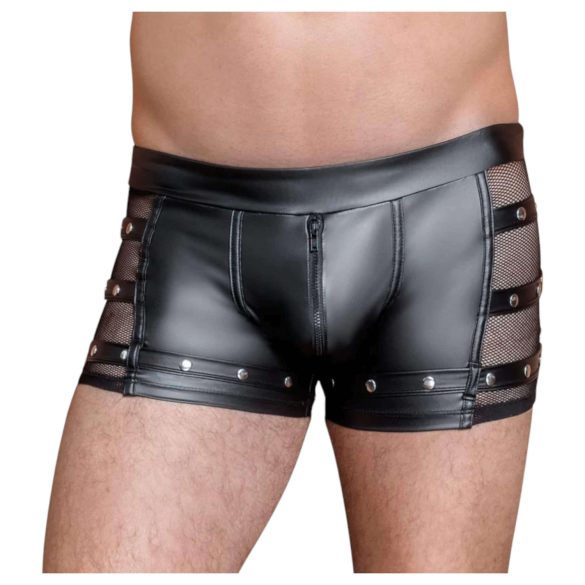 NEK - boxer nero borchiato con zip - L