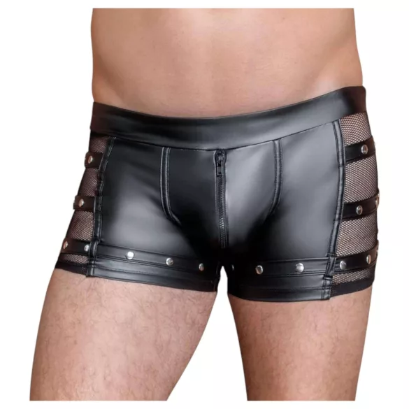 NEK - boxer uomo borchiato con cerniera - nero - L