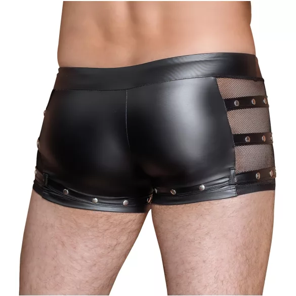 NEK - boxer uomo borchiato con cerniera - nero - L
