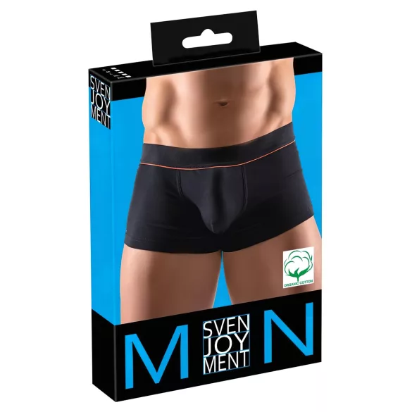 Svenjoyment - boxer nero in cotone biologico confortevole