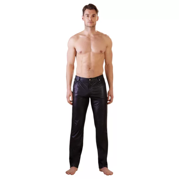 NEK - pantaloni effetto lucido - nero