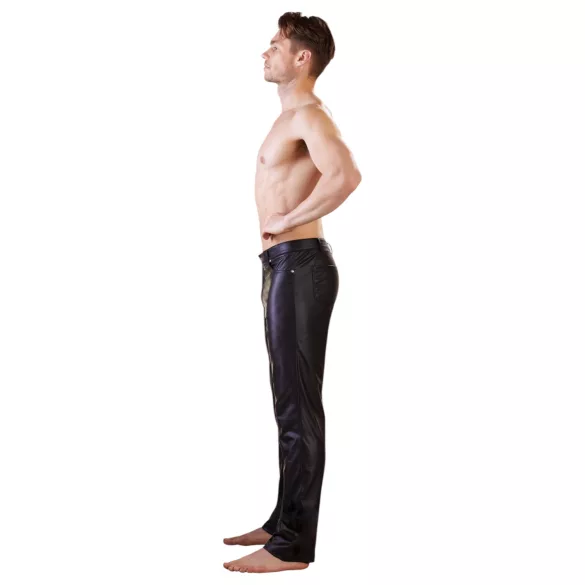 NEK - pantaloni effetto lucido - nero