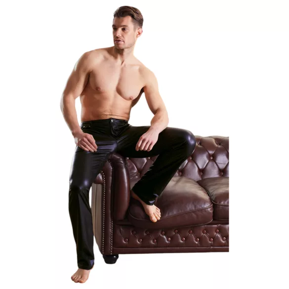 NEK - pantaloni effetto lucido - nero
