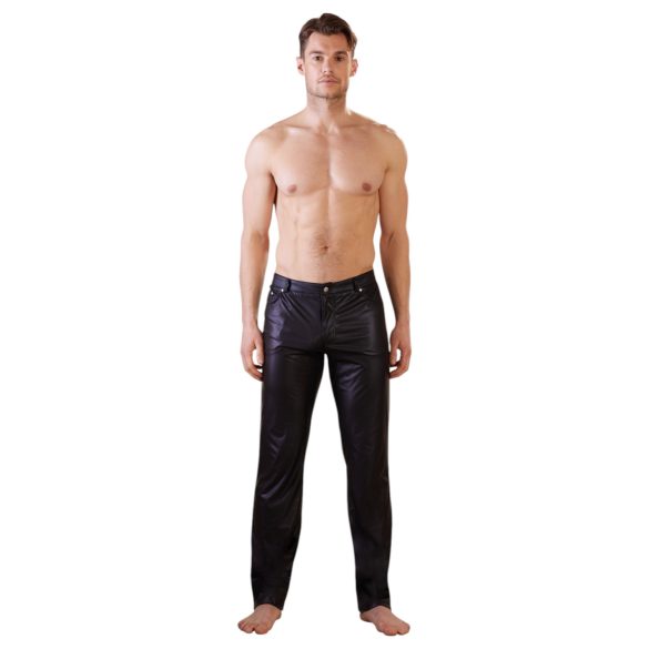 NEK - pantaloni effetto lucido (nero) - L