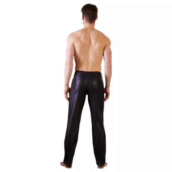 NEK - pantaloni effetto lucido - nero - L