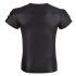 NEK - Top maschile maniche corte nero effetto opaco - XL