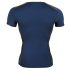 NEK - maglia uomo blu con lacci e dettagli a rete nera - L