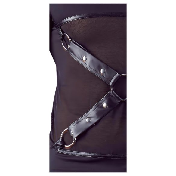 NEK - maglia manica lunga con spallacci da uomo (nero) - L