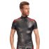 NEK - felpa nera uomo con zip e inserti rossi - XL